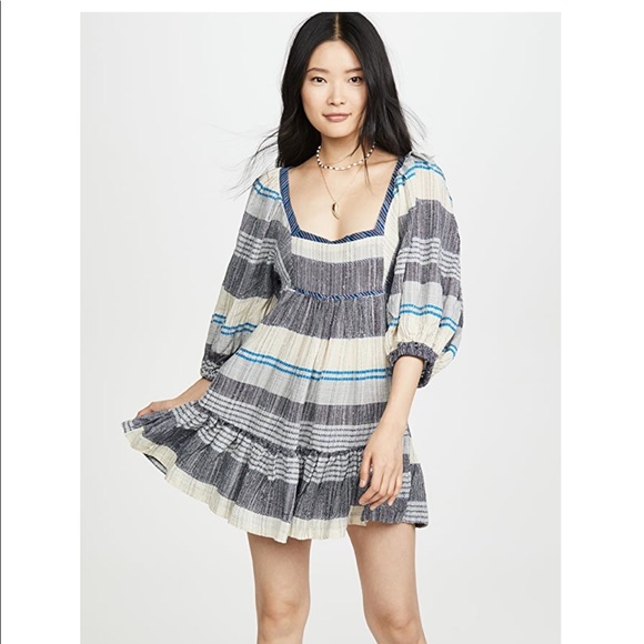 Free People All Lined Up Mini Dress - Picture 4 of 7